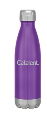 Purple 16 oz Stainless Water Bottle